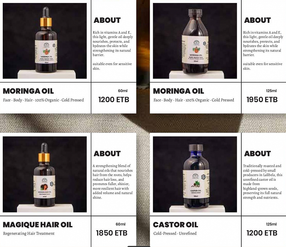 Oils / Huiles : Morina Oil, Magique Hair Oil, Castor Oil